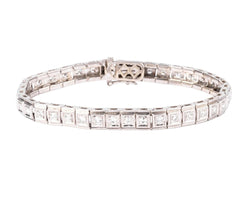 Bracelet en platine riviere en diamant - Castafiore