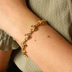 Bracelet Filigrane Or jaune Diamant - Castafiore