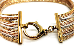 Bracelet fils d'or, en 3 ors - Castafiore