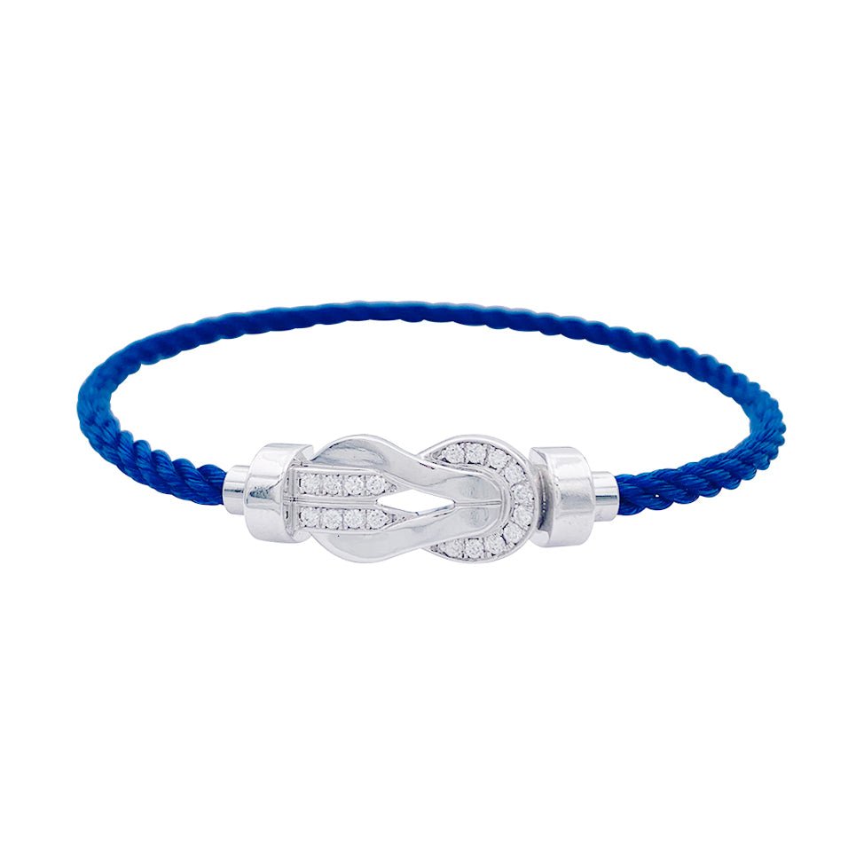 Bracelet Fred, "Chance Infinie", or blanc, diamants. - Castafiore