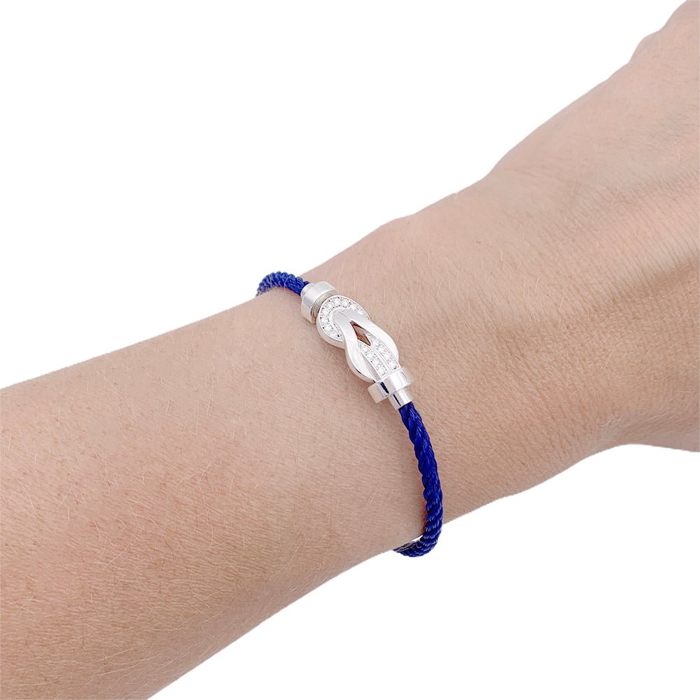 Bracelet Fred, "Chance Infinie", or blanc, diamants. - Castafiore