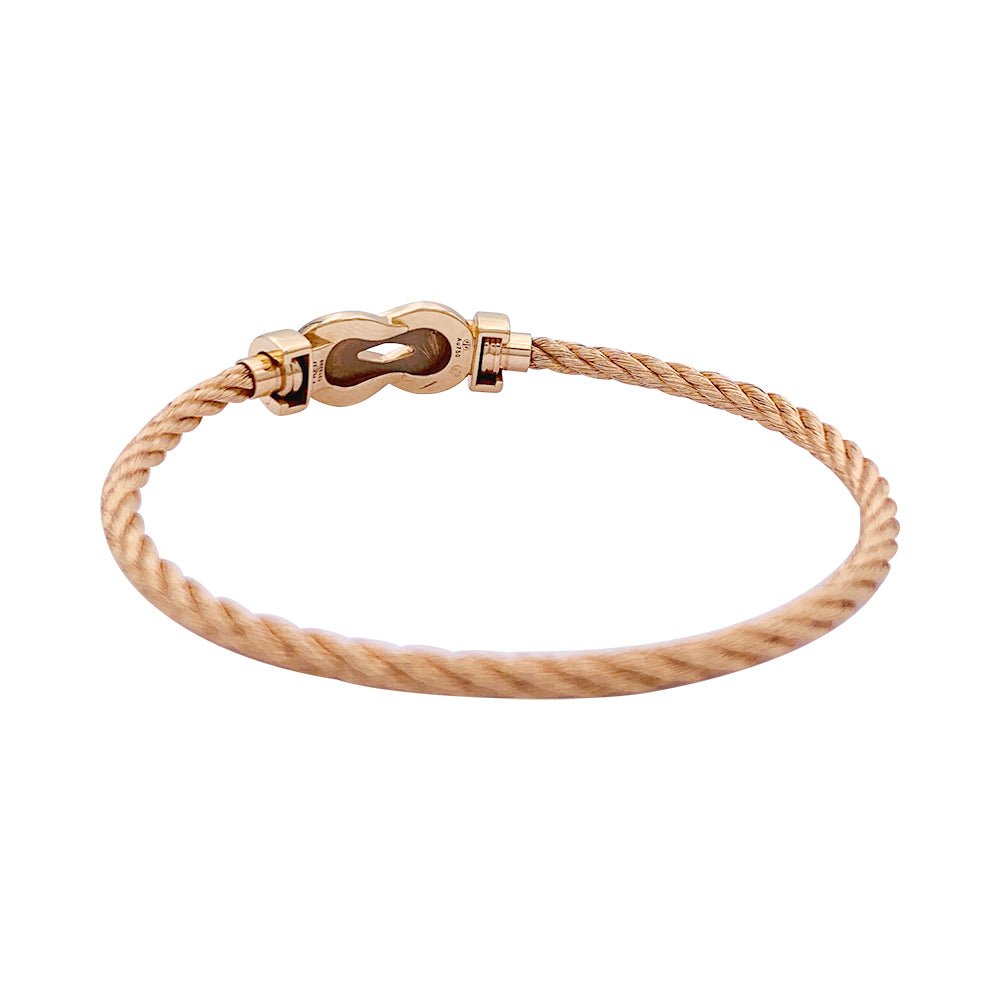 Bracelet Fred, "Chance Infinie", or rose, diamants. - Castafiore