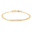 Bracelet FRED en or jaune et diamants - Castafiore
