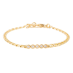 Bracelet FRED en or jaune et diamants - Castafiore
