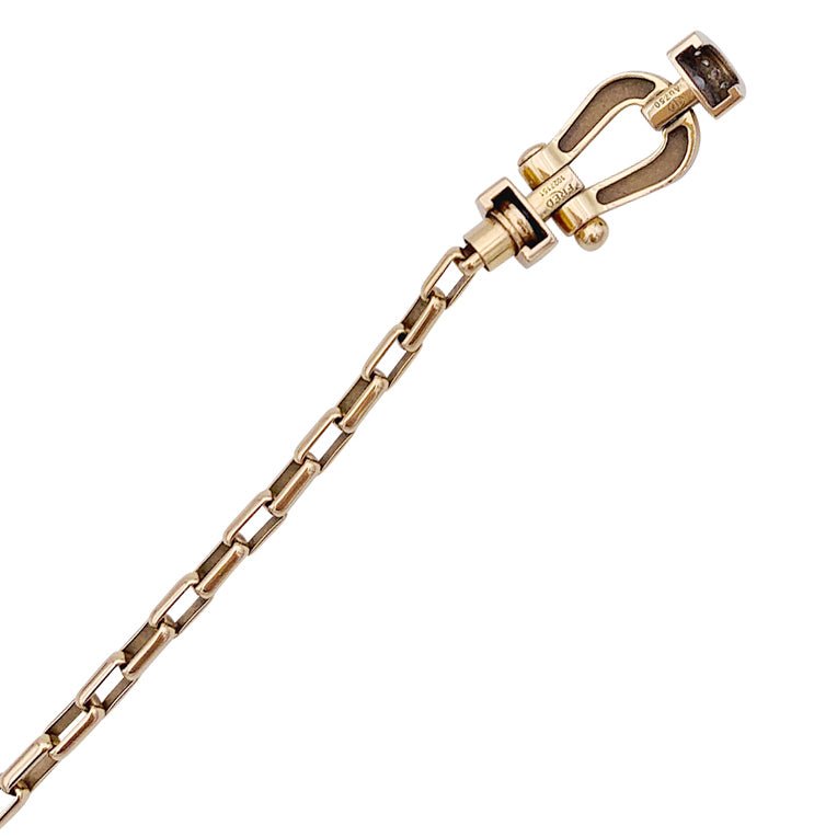 Bracelet Fred, "Force 10", or jaune, diamants. - Castafiore