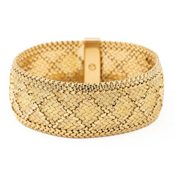 Bracelet GAY FRÈRES en or jaune texturé - Castafiore