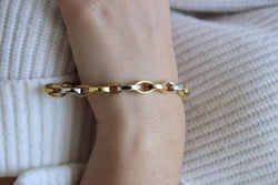 Bracelet Gourmette en 2 ors - Castafiore