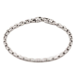 Bracelet Gourmette en or blanc - Castafiore