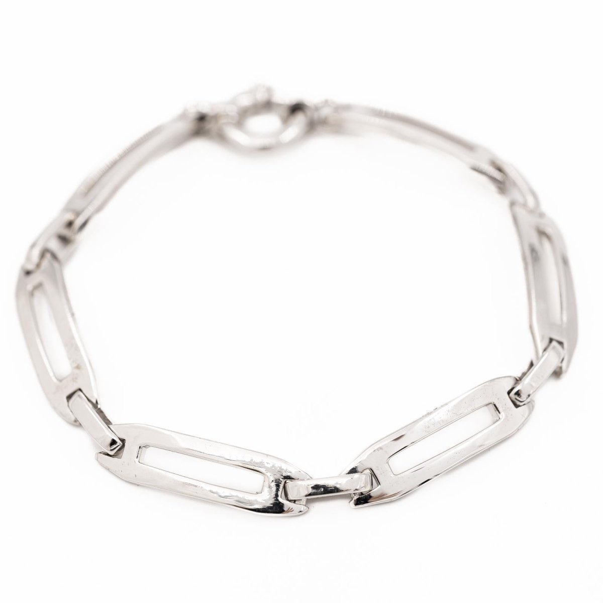 Bracelet Gourmette en or blanc - Castafiore