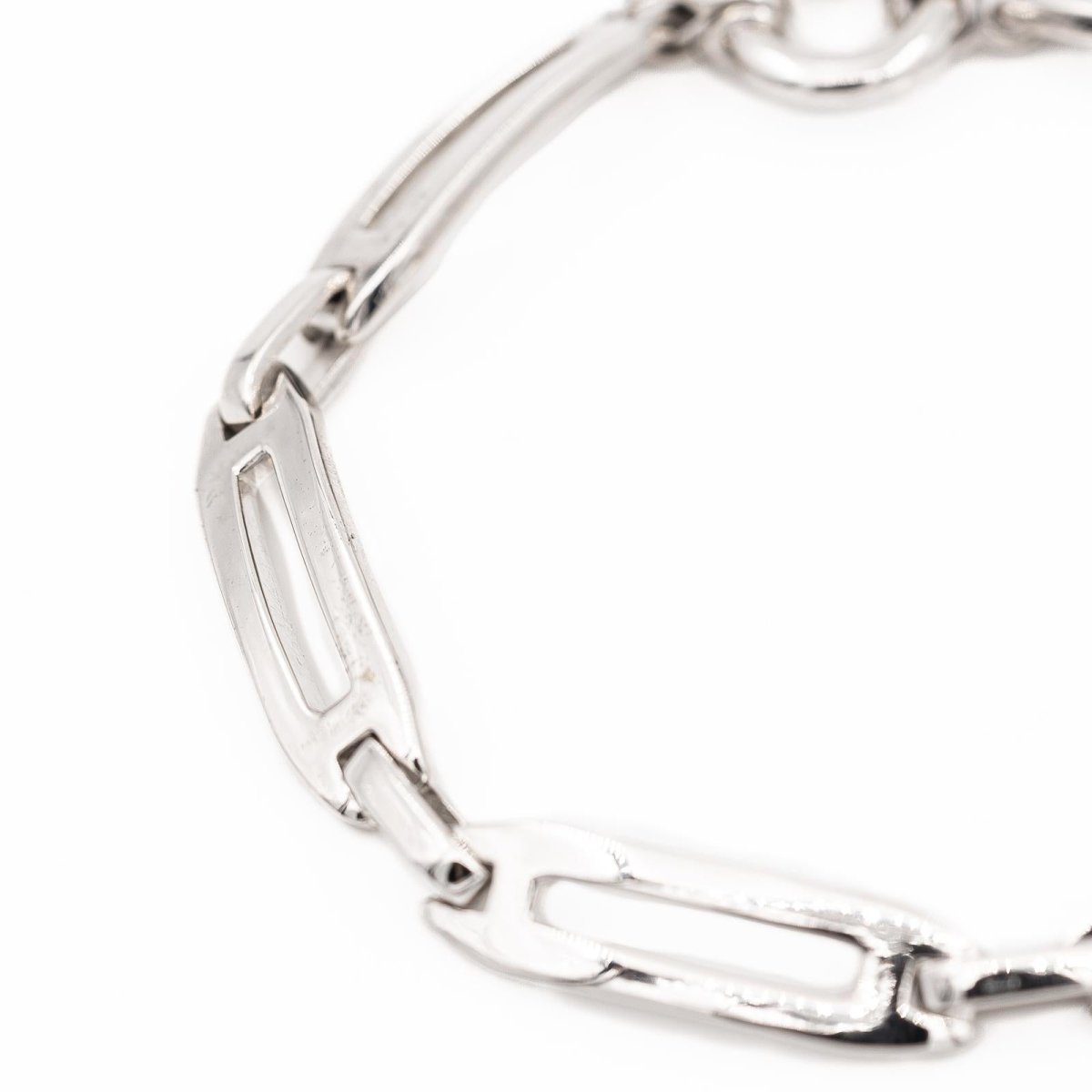 Bracelet Gourmette en or blanc - Castafiore
