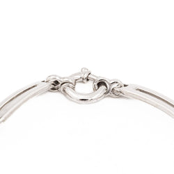 Bracelet Gourmette en or blanc - Castafiore