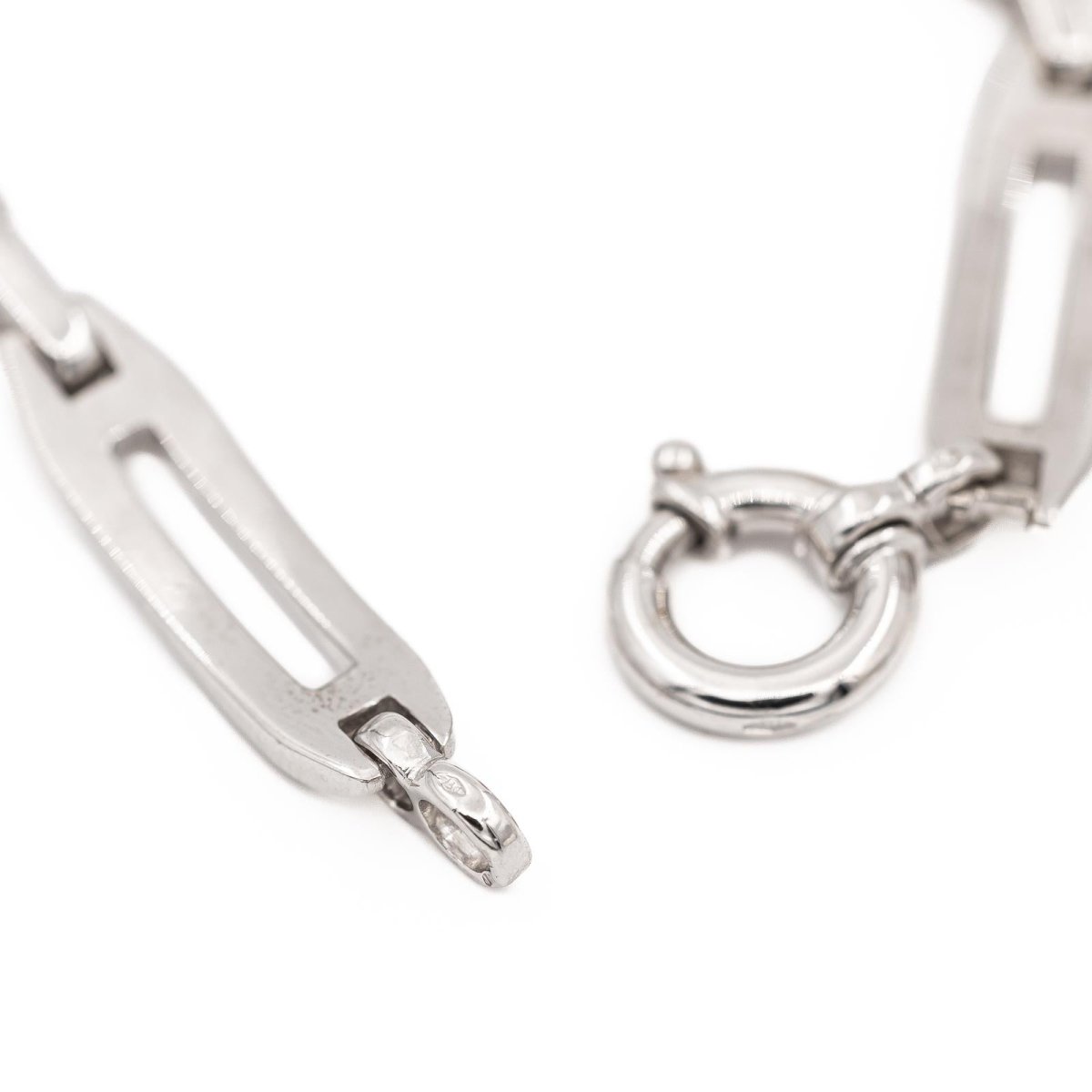 Bracelet Gourmette en or blanc - Castafiore