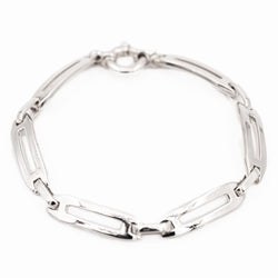 Bracelet Gourmette en or blanc - Castafiore
