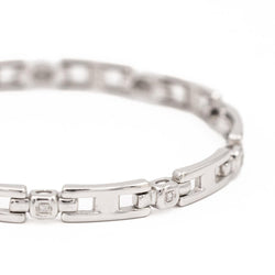 Bracelet Gourmette en or blanc diamant - Castafiore