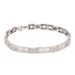 Bracelet Gourmette en or blanc diamant - Castafiore
