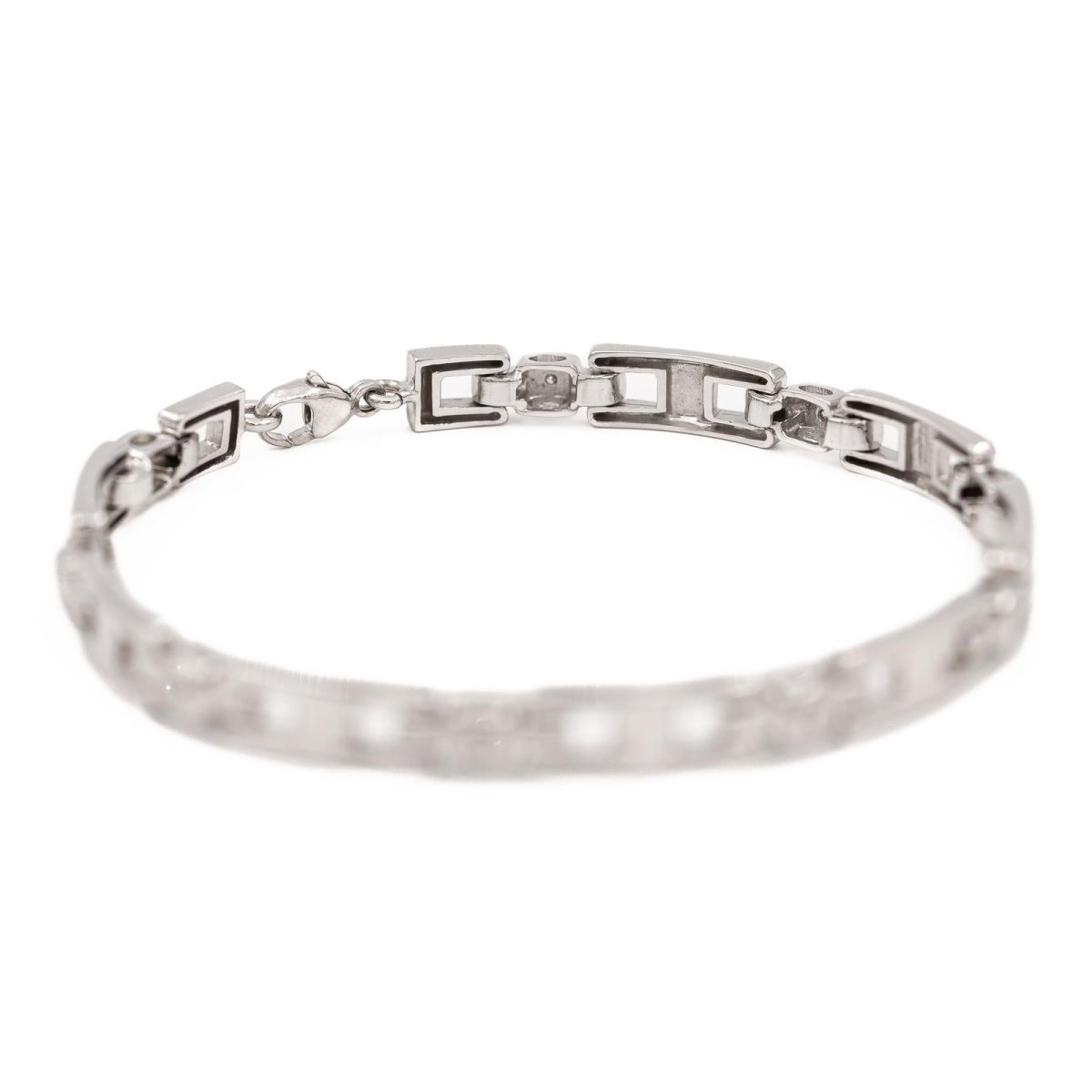 Bracelet Gourmette en or blanc diamant - Castafiore