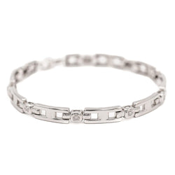 Bracelet Gourmette en or blanc diamant - Castafiore