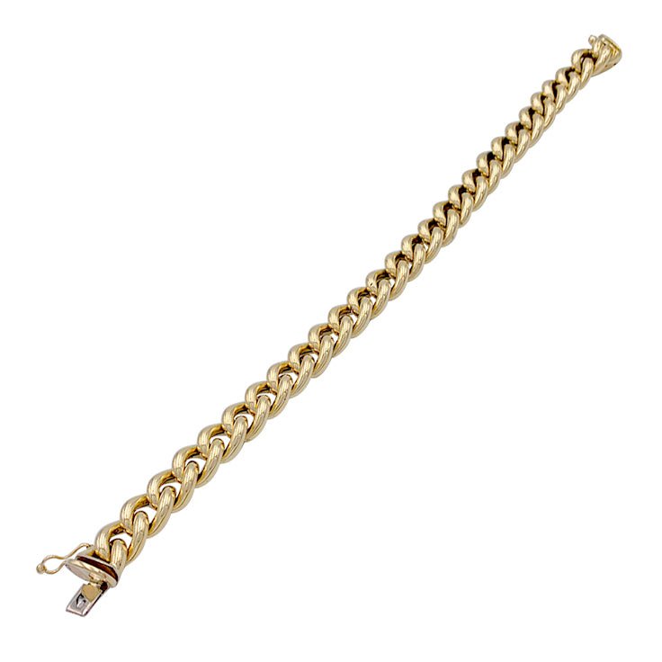 Bracelet gourmette en or jaune - Castafiore
