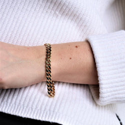 Bracelet Gourmette en or jaune - Castafiore