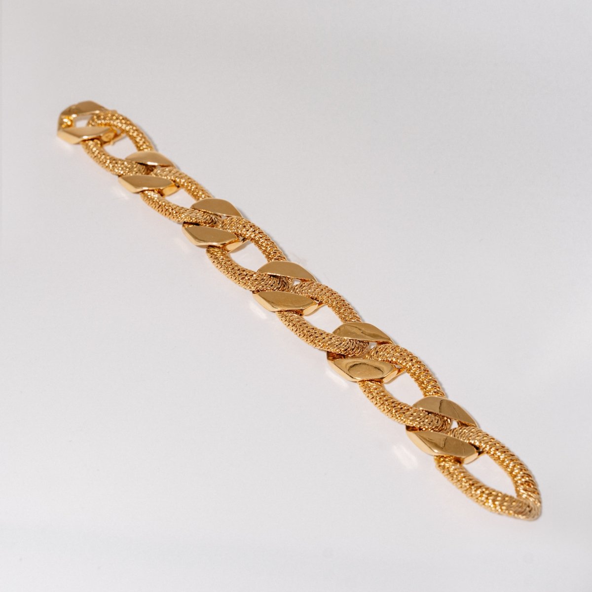 Bracelet gourmette en or jaune - Castafiore