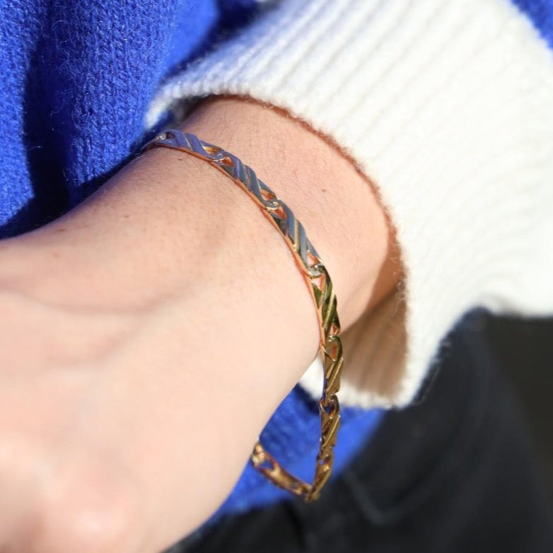 Bracelet Gourmette en or jaune - Castafiore