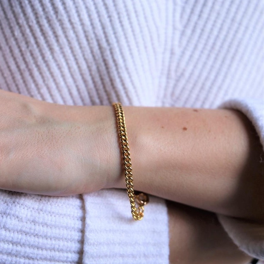 Bracelet Gourmette en or jaune - Castafiore