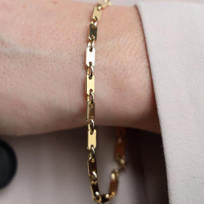 Bracelet Gourmette en or jaune - Castafiore