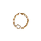 Bracelet gourmette en or jaune et diamants - Castafiore
