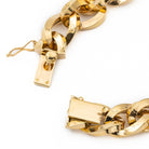 Bracelet Gourmette grosse maille en or jaune - Castafiore