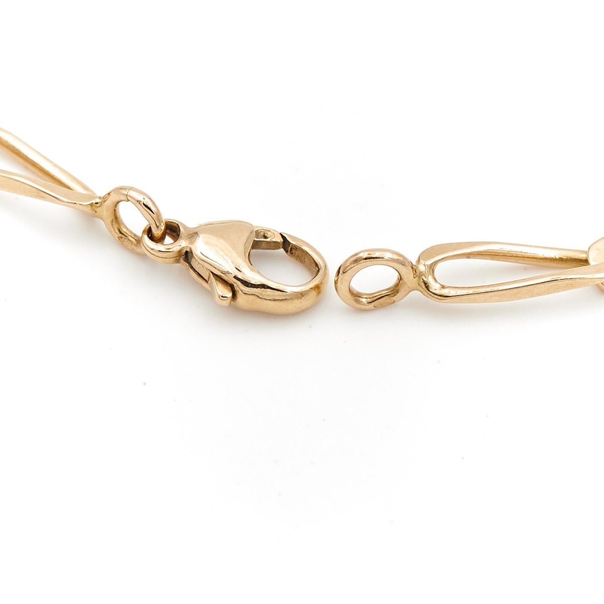 Bracelet Gourmette maille alternée en or jaune - Castafiore