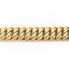 Bracelet Gourmette maille américaine en or jaune - Castafiore