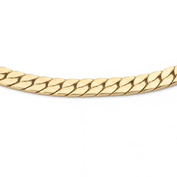 Bracelet Gourmette maille anglaise en or jaune - Castafiore