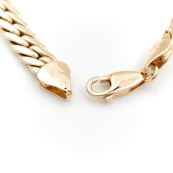 Bracelet Gourmette maille anglaise en or jaune - Castafiore