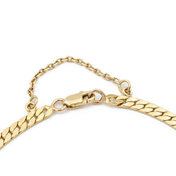 Bracelet Gourmette maille anglaise en or jaune - Castafiore