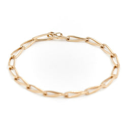 Bracelet Gourmette maille cheval en or jaune - Castafiore