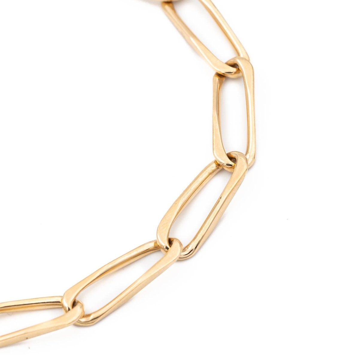 Bracelet Gourmette maille cheval en or jaune - Castafiore