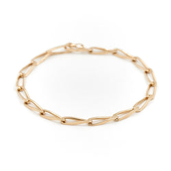 Bracelet Gourmette maille cheval en or jaune - Castafiore