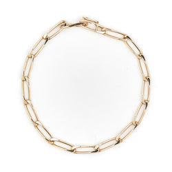 Bracelet Gourmette maille cheval en or jaune - Castafiore