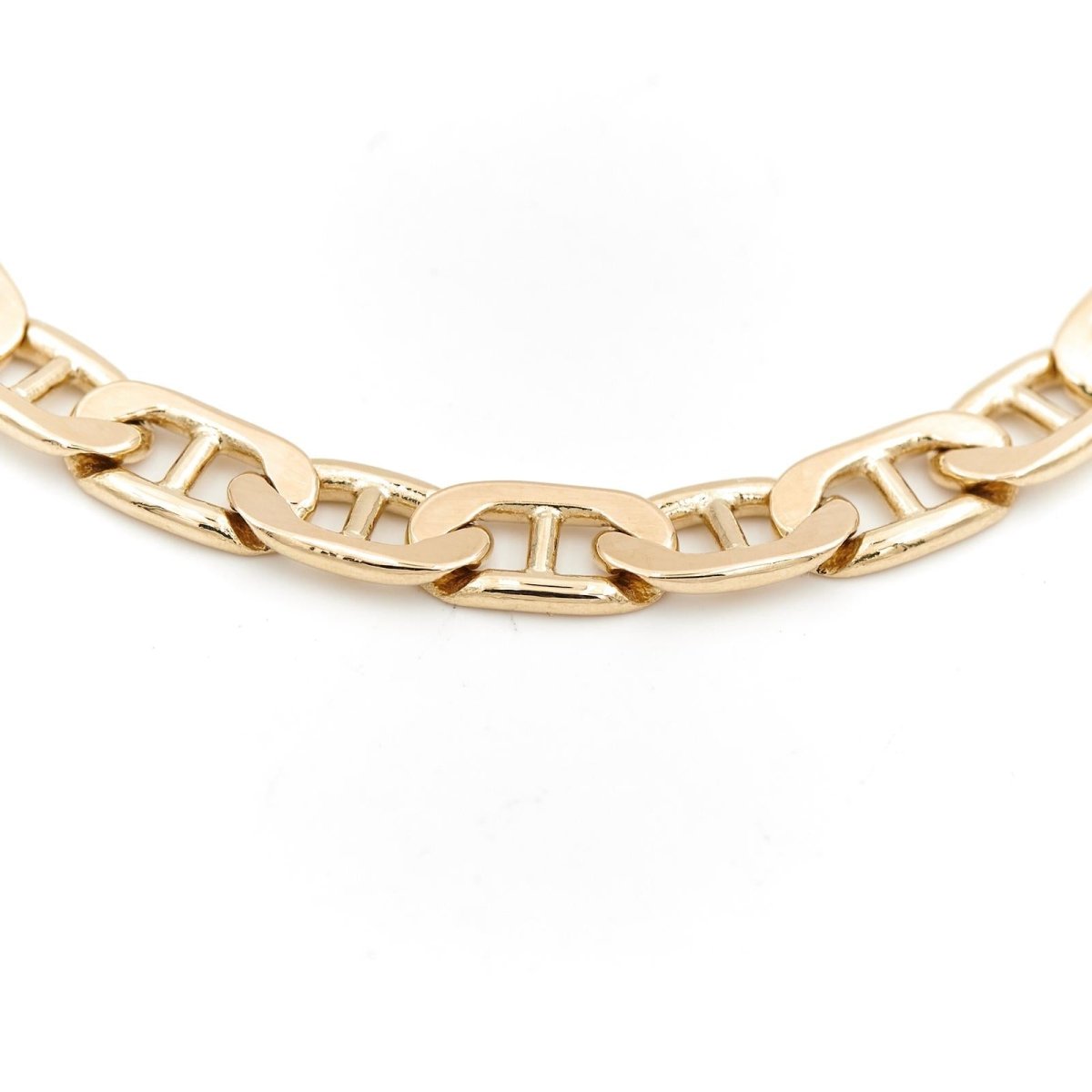 Bracelet Gourmette maille marine en or jaune - Castafiore