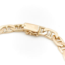 Bracelet Gourmette maille marine en or jaune - Castafiore