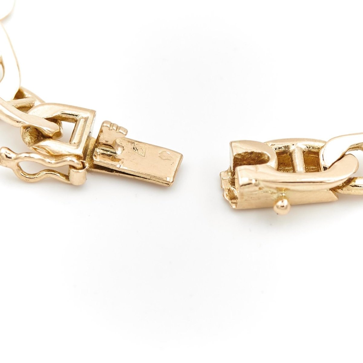 Bracelet Gourmette maille marine en or jaune - Castafiore