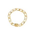 Bracelet Gourmette maille plate en or jaune - Castafiore