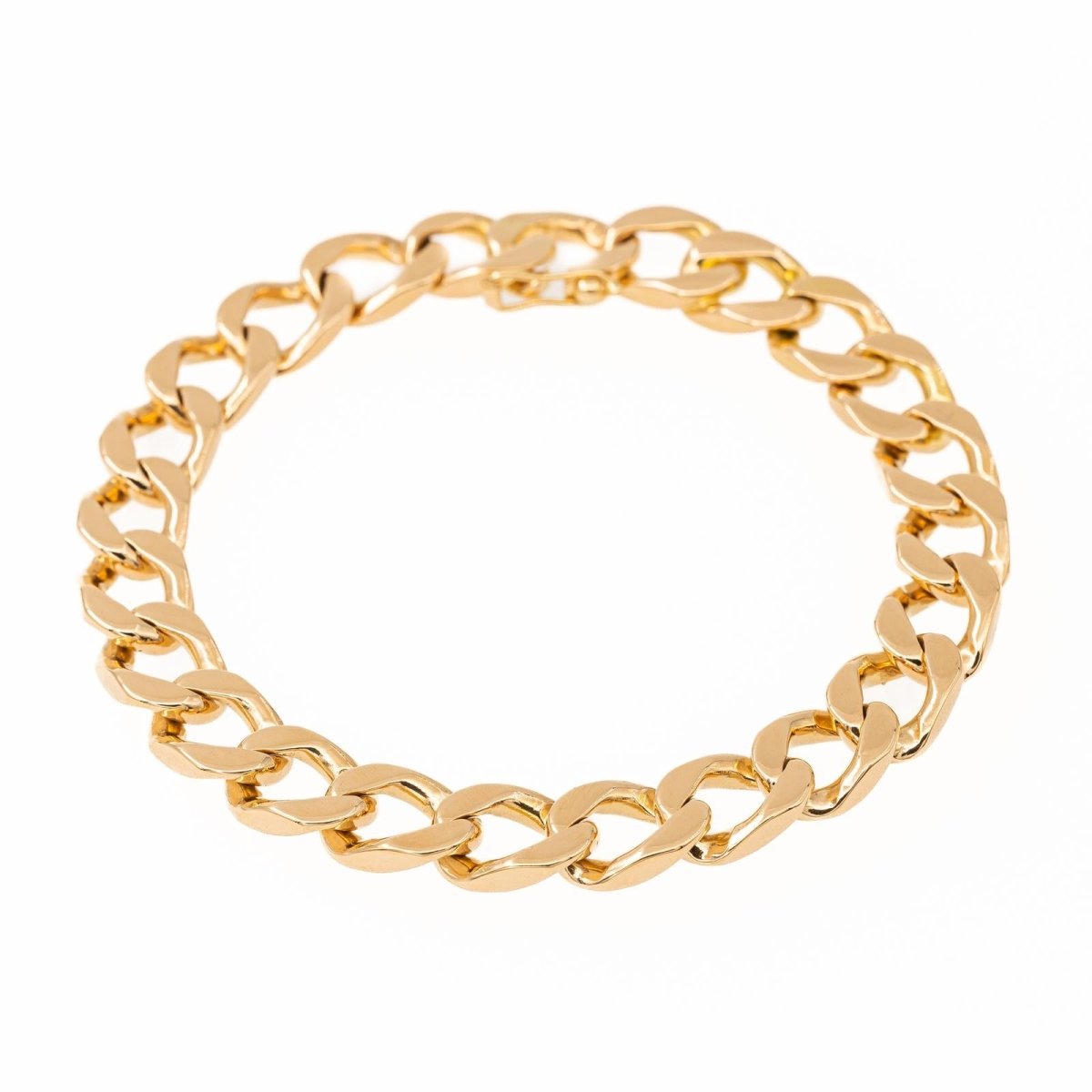 Bracelet Gourmette massive en or jaune - Castafiore