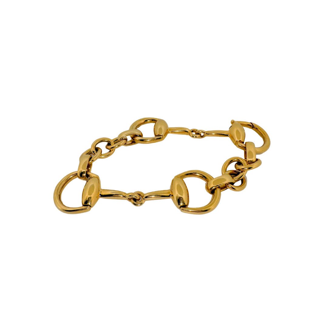 Bracelet GUCCI "Horsebit Cocktail" en or jaune - Castafiore