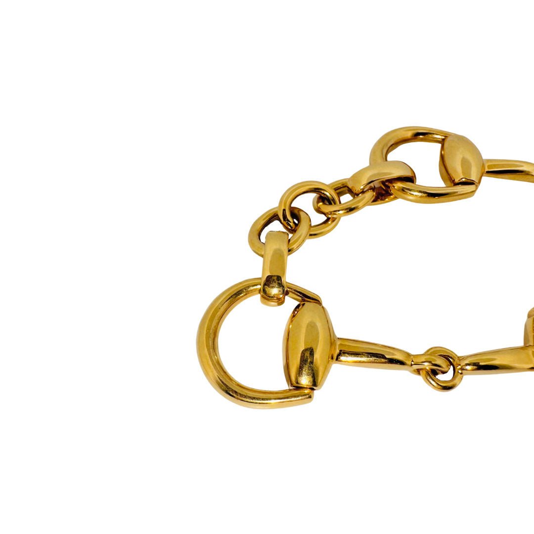 Bracelet GUCCI "Horsebit Cocktail" en or jaune - Castafiore