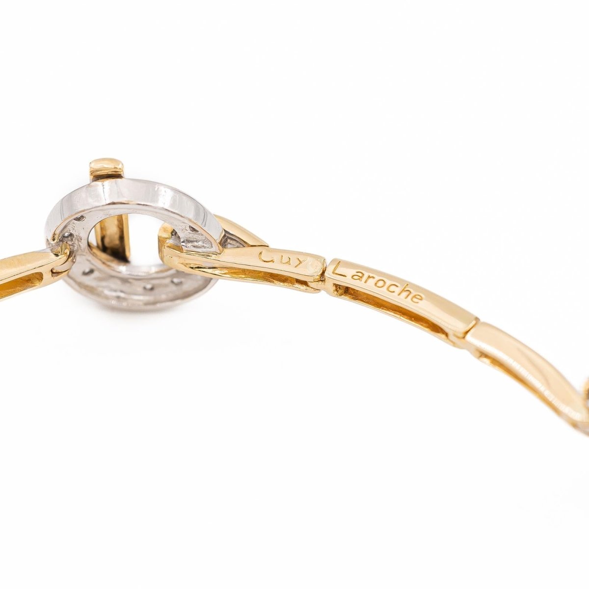 Bracelet GUY LAROCHE en or jaune et diamants - Castafiore