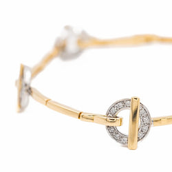 Bracelet GUY LAROCHE en or jaune et diamants - Castafiore