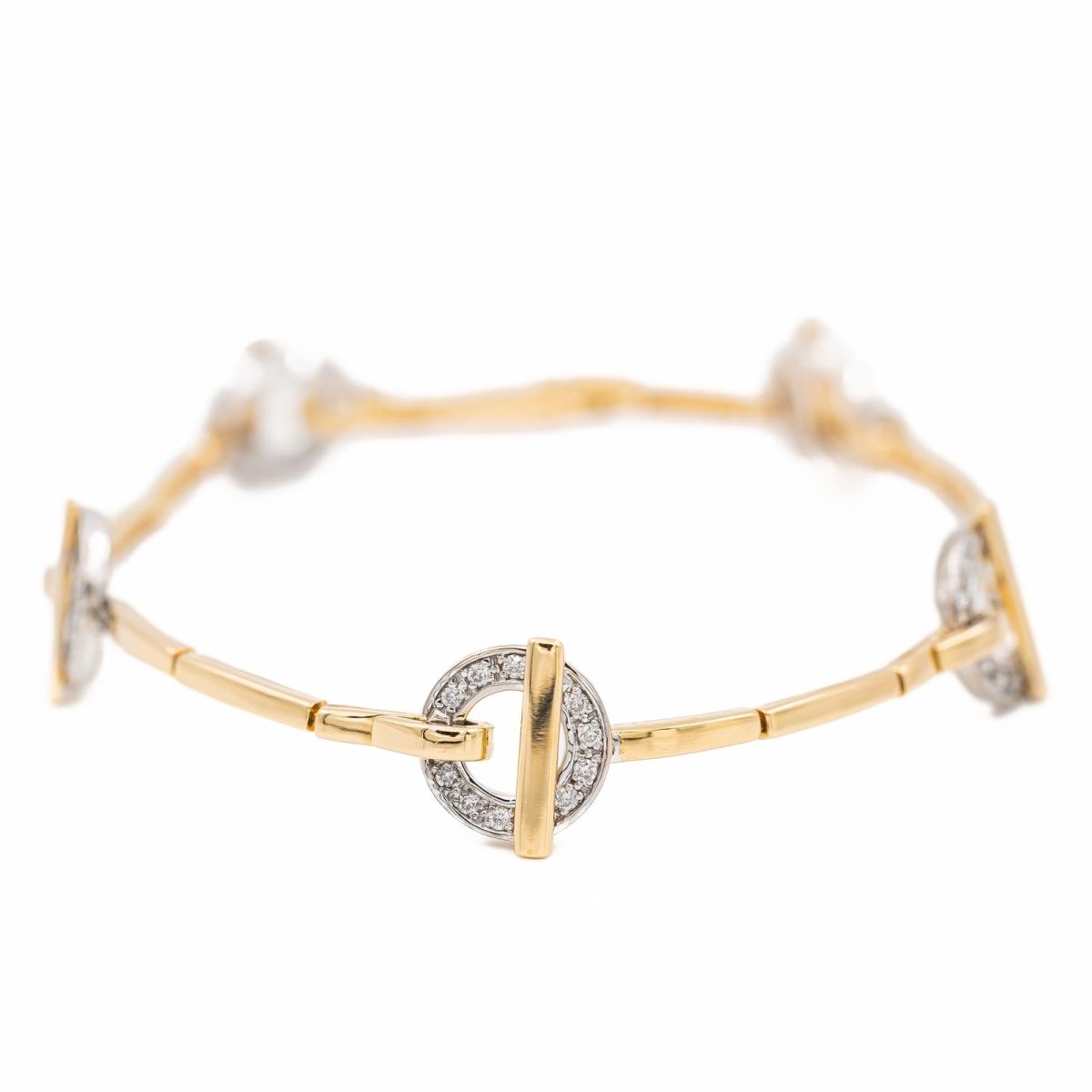 Bracelet GUY LAROCHE en or jaune et diamants - Castafiore