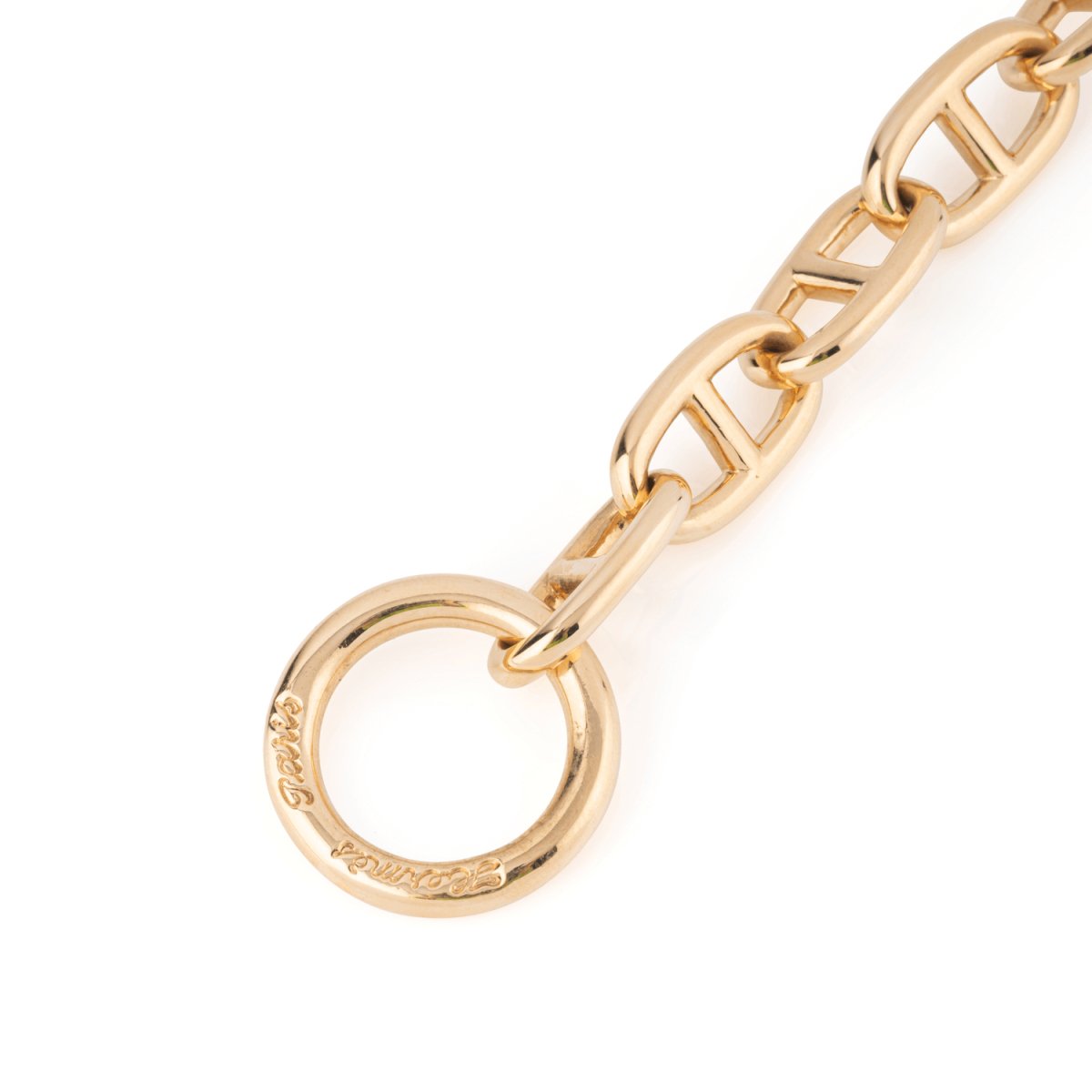 Bracelet HERMÈS "Chaîne d'ancre" en or jaune - Castafiore