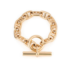 Bracelet HERMÈS "Chaîne d'ancre" en or jaune - Castafiore